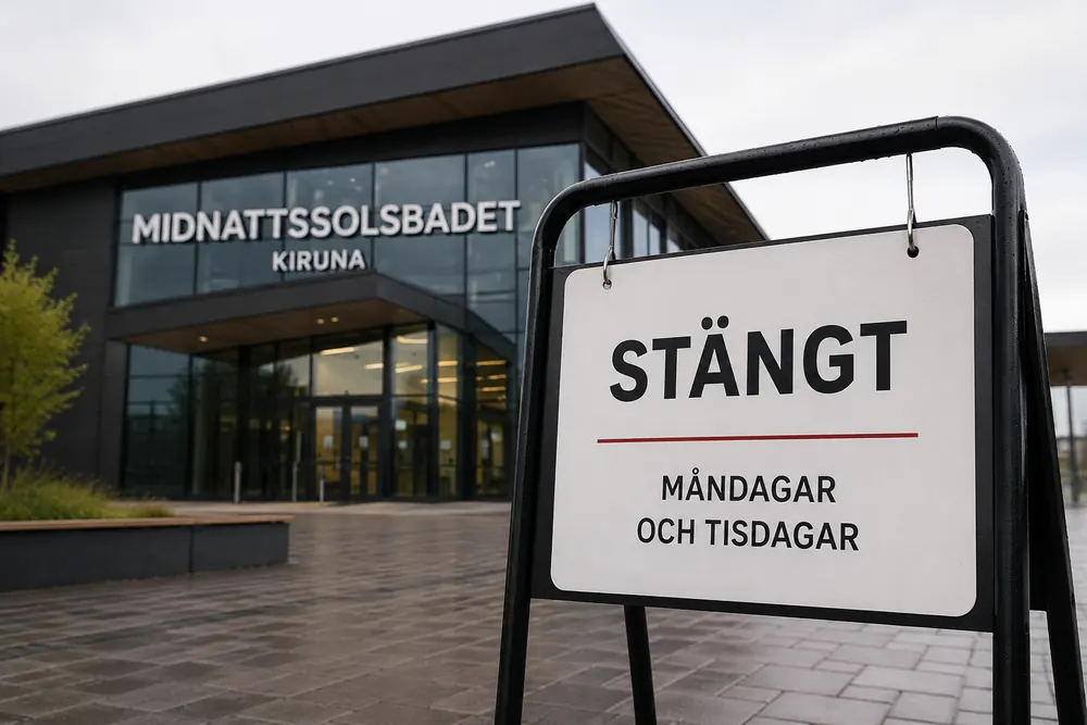 Miljardbadet i Kiruna tvingas hålla stängt