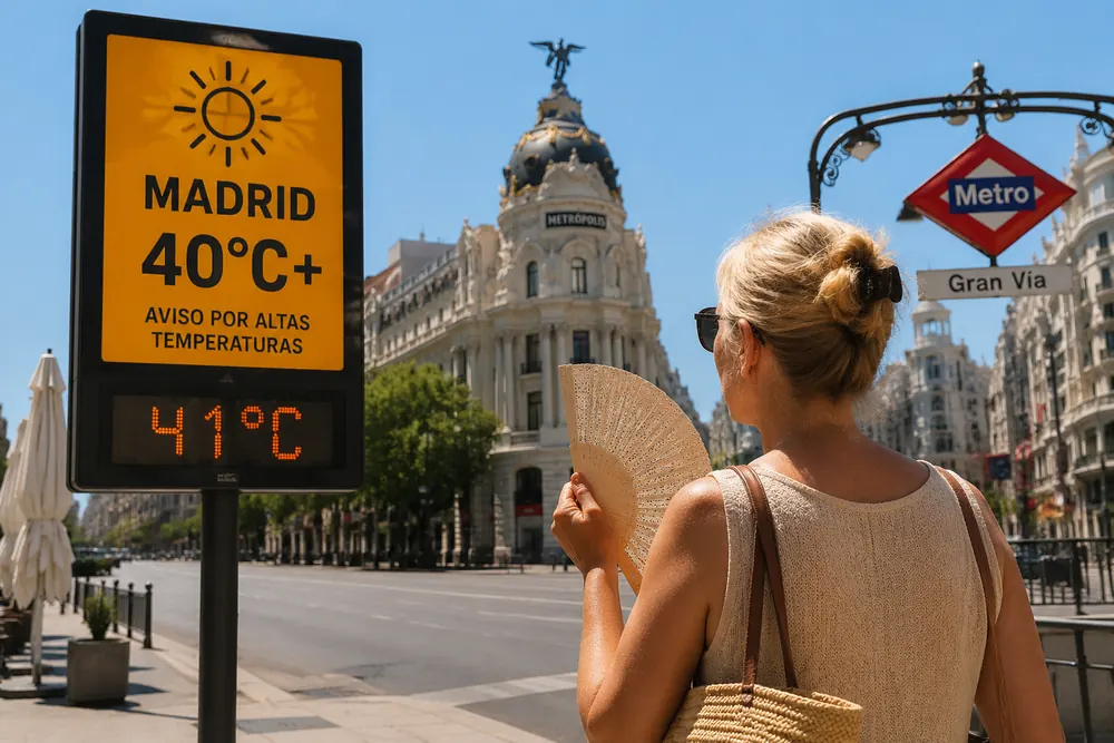 Svenska Malin isolerad i Spaniens rekordhetta