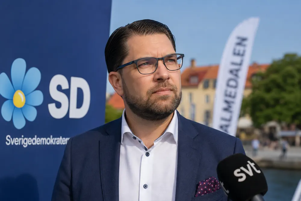 Jimmie Åkesson avfärdar uppgifter om intern maktkamp