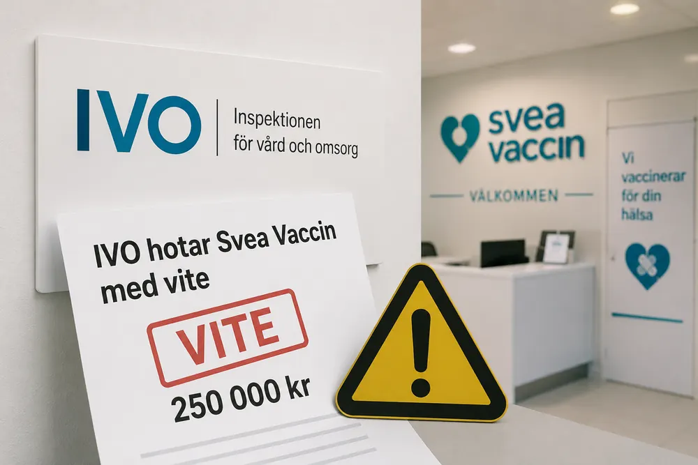 IVO hotar Svea Vaccin med vite