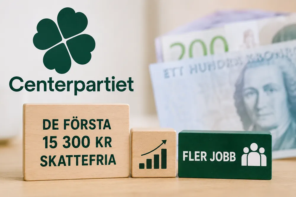 Centerpartiet vill göra del av lönen skattefri