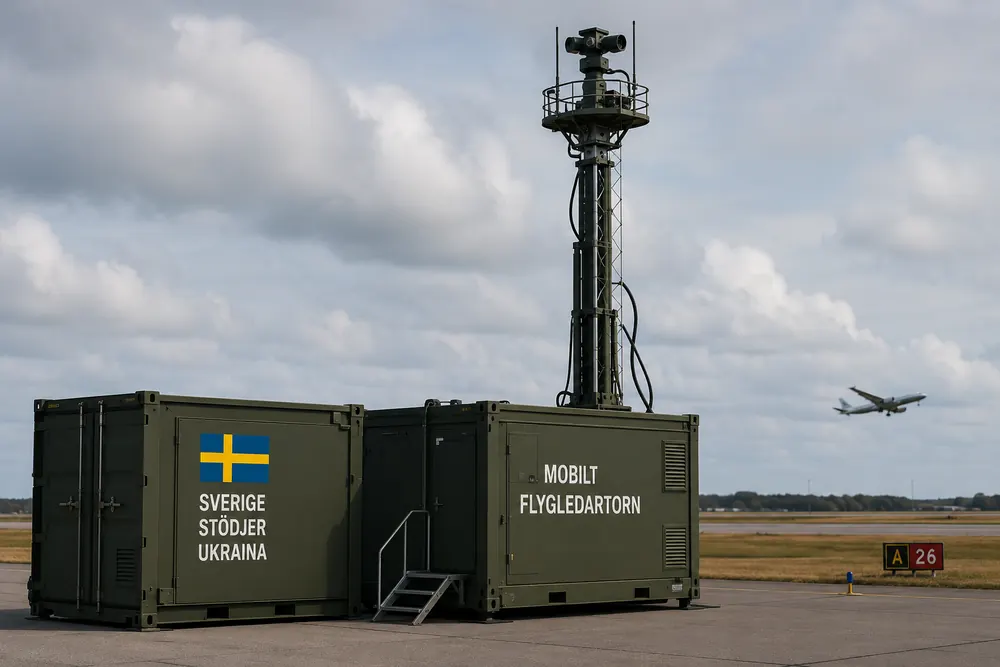 Sverige skickar mobilt flygledartorn till Ukraina