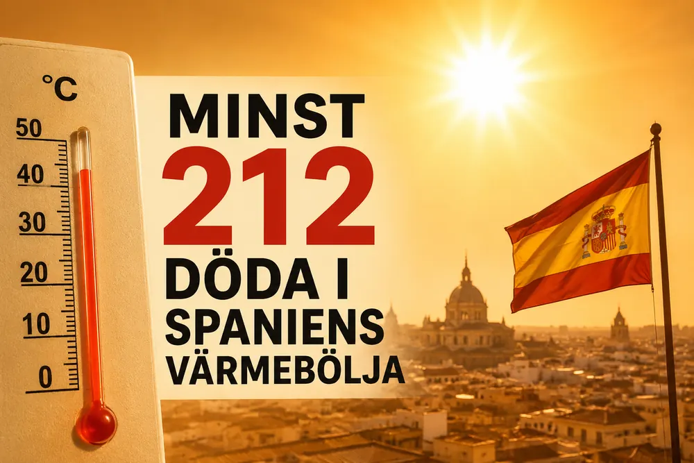 Minst 212 döda i Spaniens värmebölja