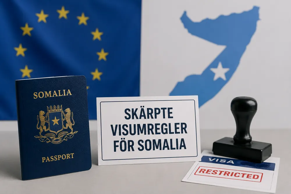EU skärper visumregler för Somalia