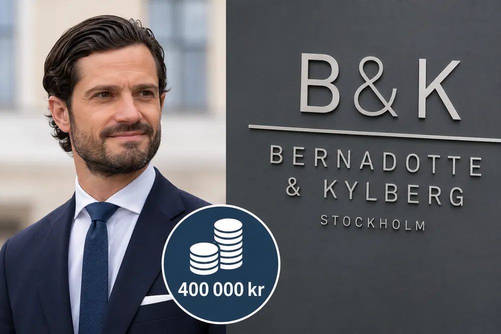 Prins Carl Philip får stor utdelning från designbolaget