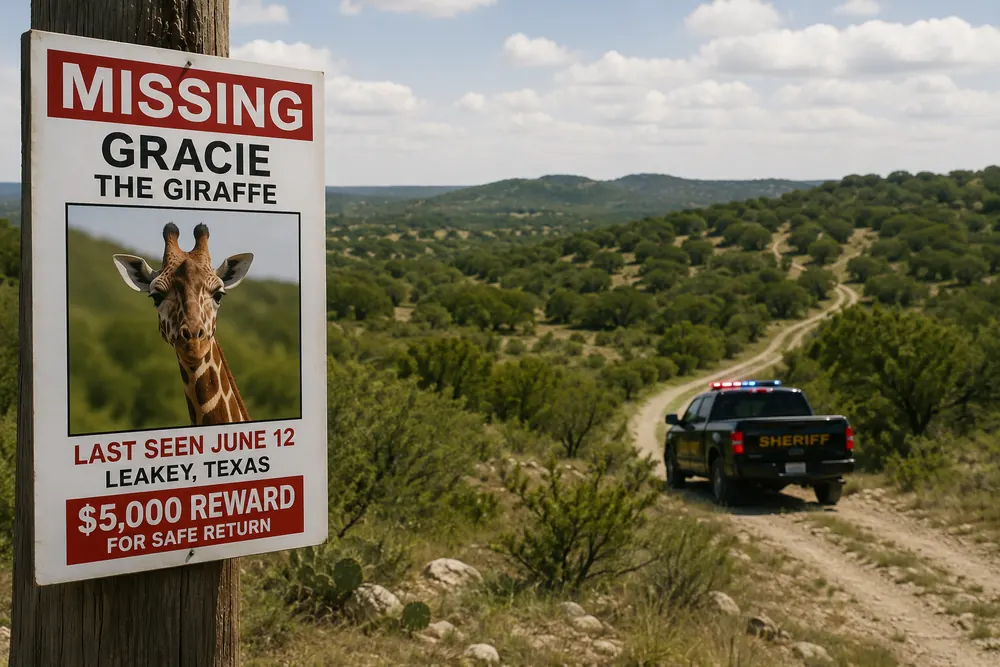 Giraffen Gracie fortfarande spårlöst försvunnen i Texas