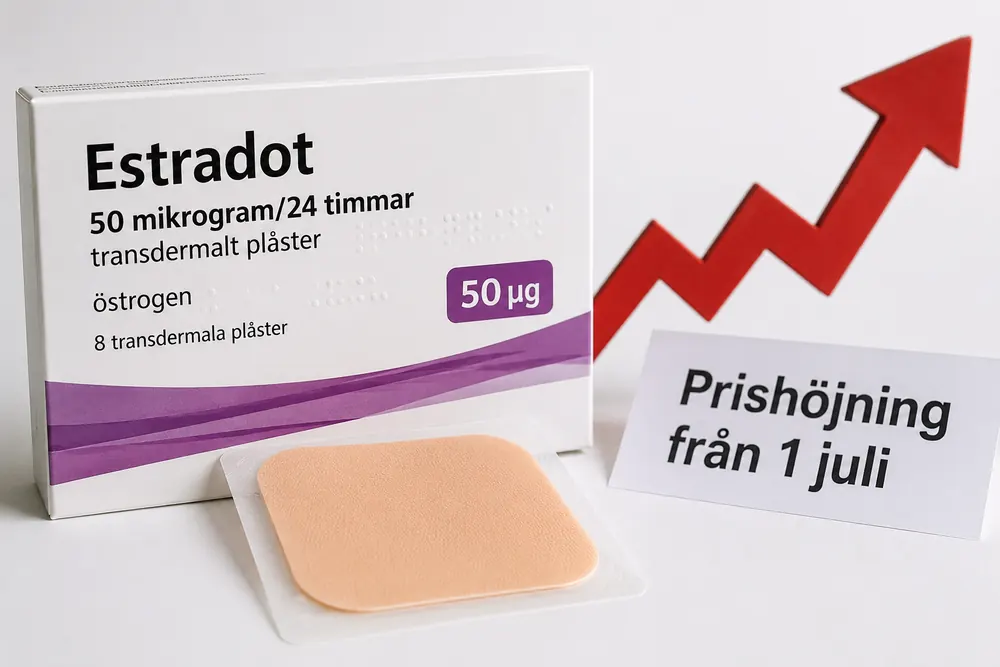 Kraftig prishöjning på Estradot efter långvarig brist