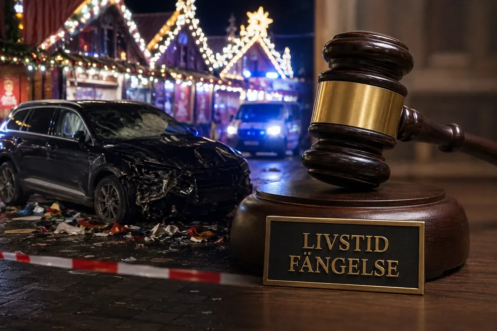 Livstidsdom efter dödliga bilattacken i Magdeburg