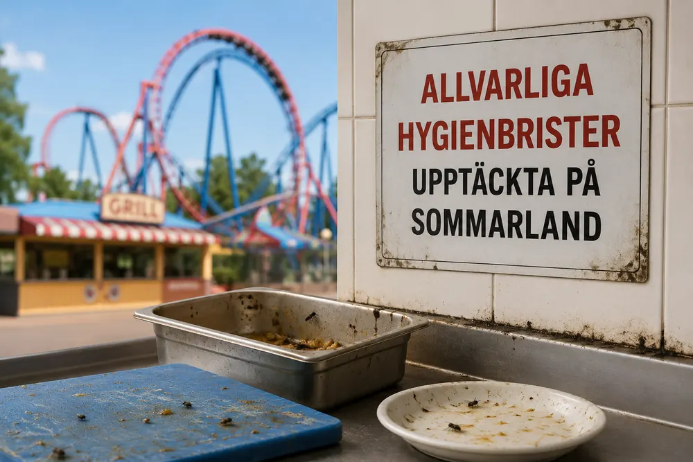 Allvarliga hygienbrister upptäckta på svenska sommarland