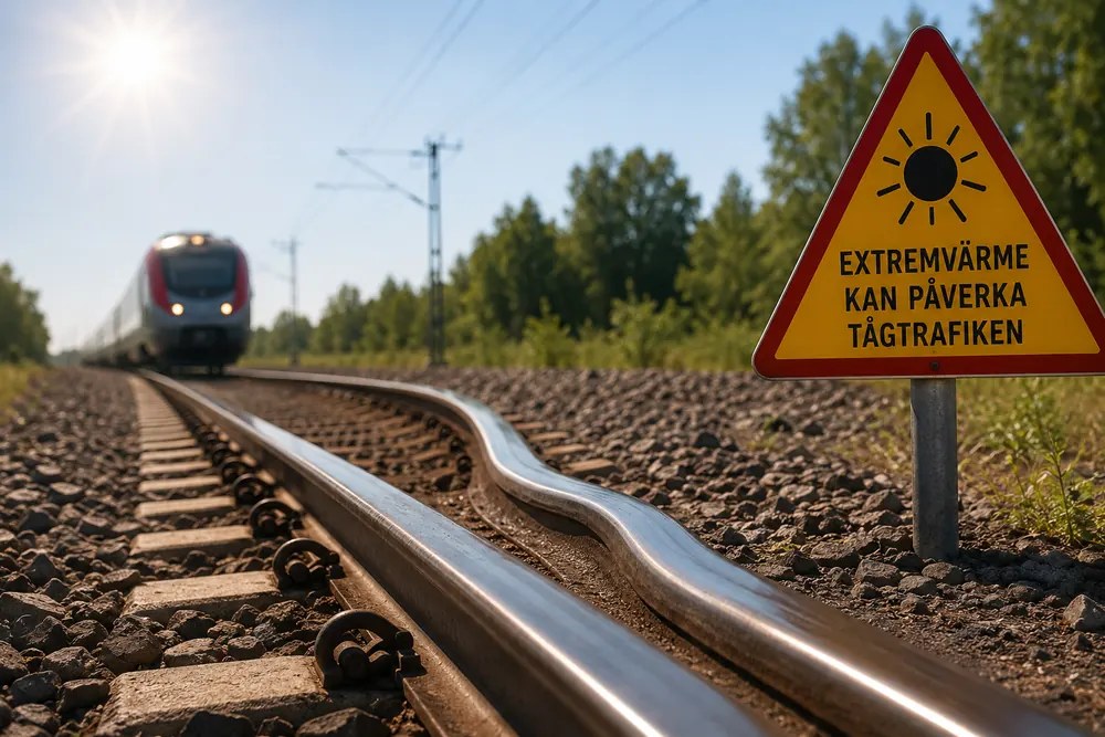 Trafikverket varnar för störningar i extremvärmen
