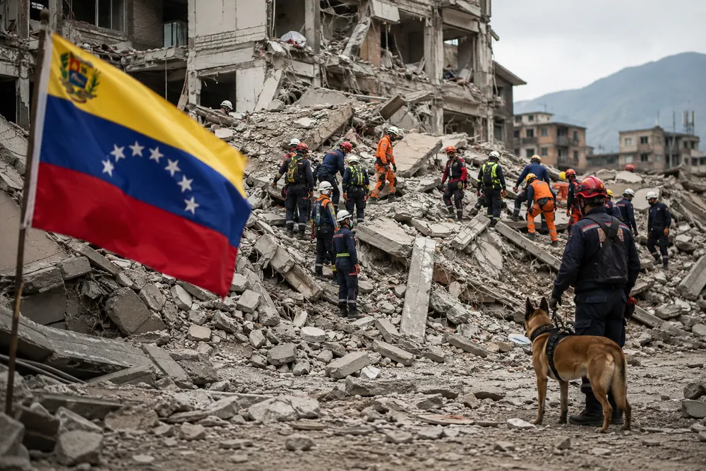Minst 589 döda efter jordbävningarna i Venezuela