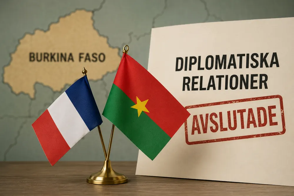 Burkina Faso avslutar diplomatiska relationer med Frankrike