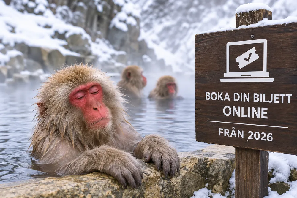 Bokningskrav införs för Japans snöapor