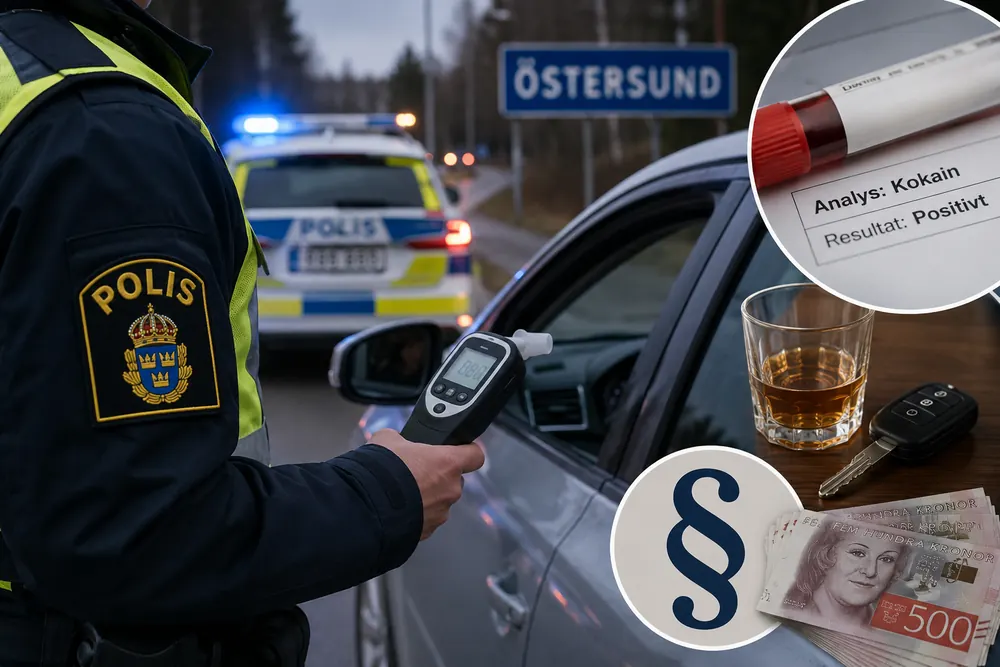 Dagsböter efter rattfylleri och kokain i blodet