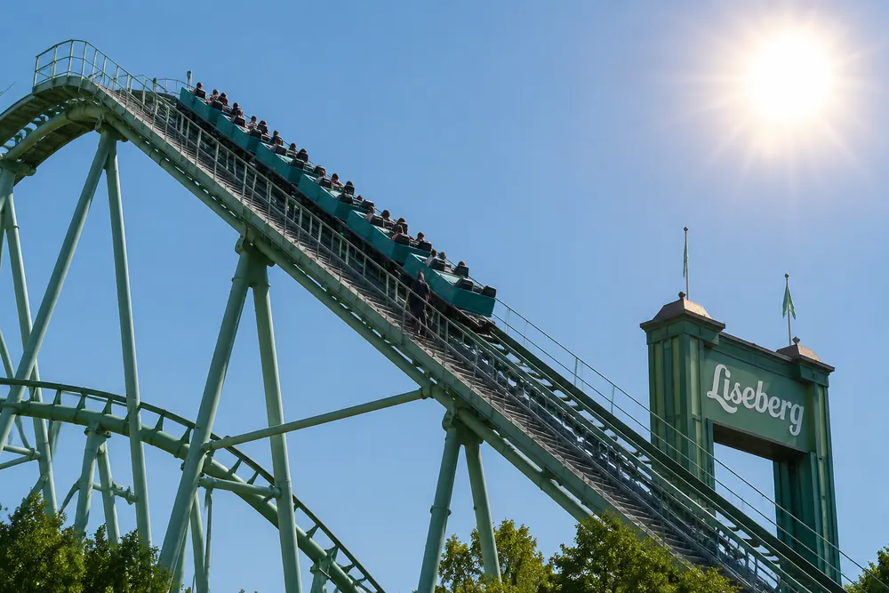Värme stoppade berg- och dalbana på Liseberg