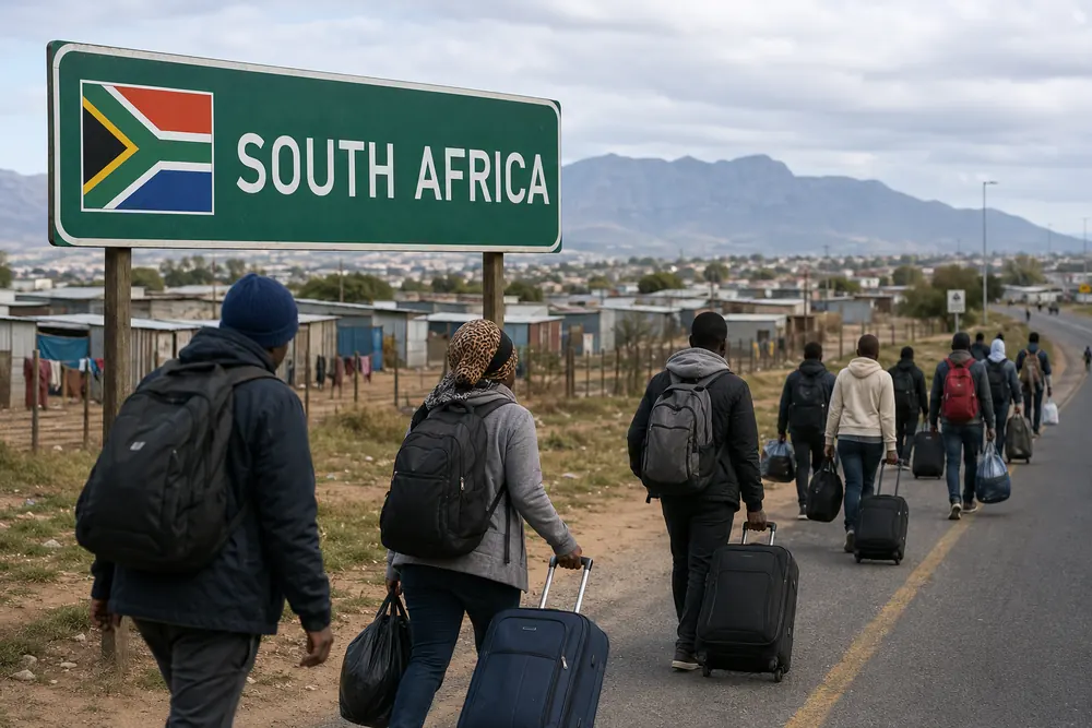 Tusentals migranter flyr efter våldsvåg i Sydafrika
