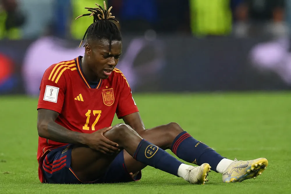 Nico Williams missar Spaniens åttondelsfinal