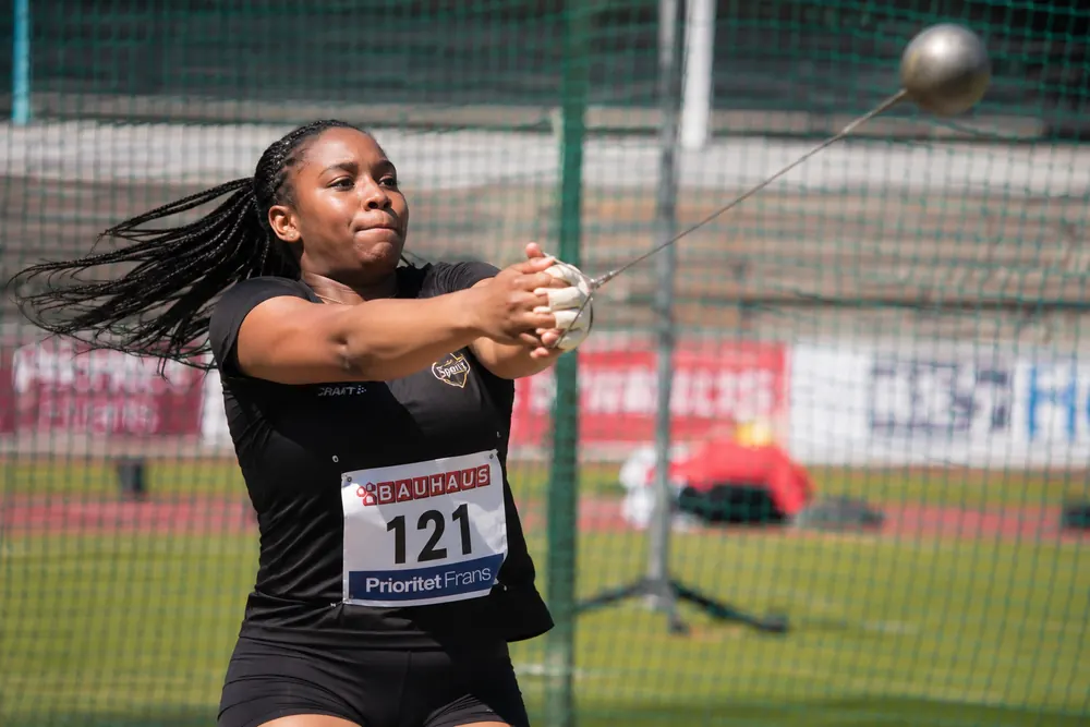 Patricia Kamga tog SM-guld med jättelkast