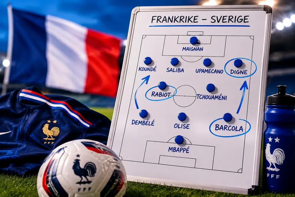 Frankrike väntas ändra mot Sverige