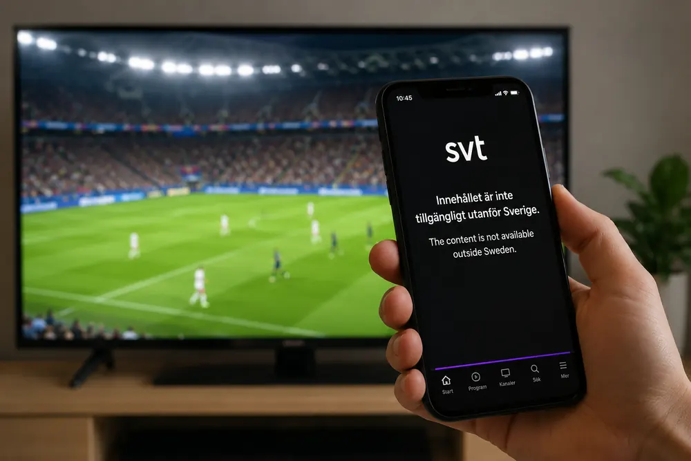 SVT geoblockerar fotbolls-VM utanför Sverige