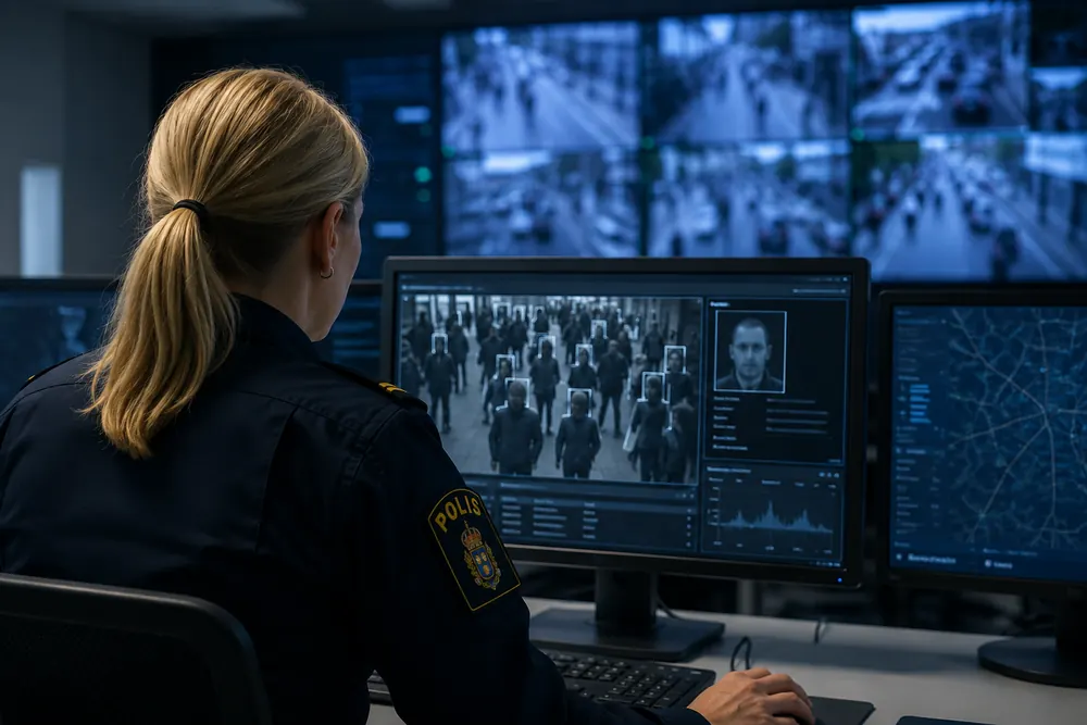 Polisen inleder tester av AI för ansiktsigenkänning