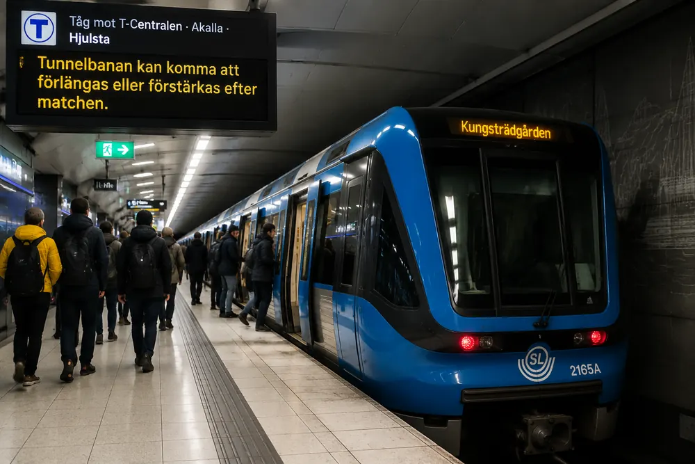 SL förstärker trafiken inför Frankrike