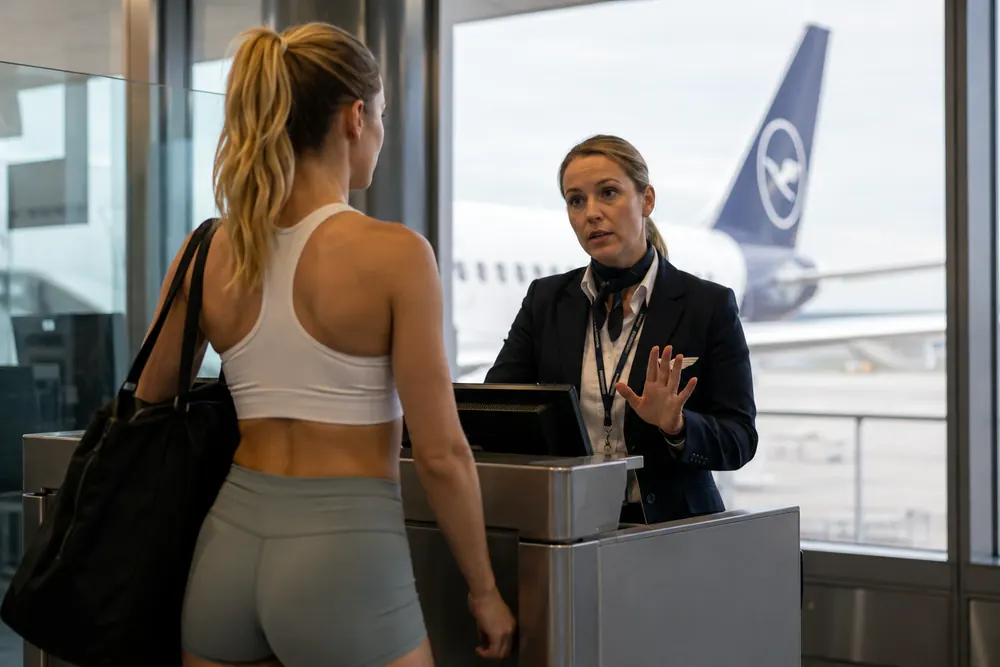 Lufthansa stoppade Edda Elisa vid ombordstigning