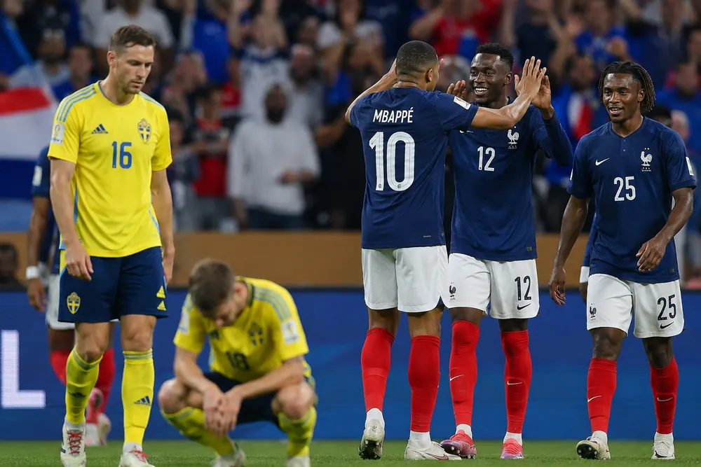 Frankrike avslutade Sveriges VM-äventyr