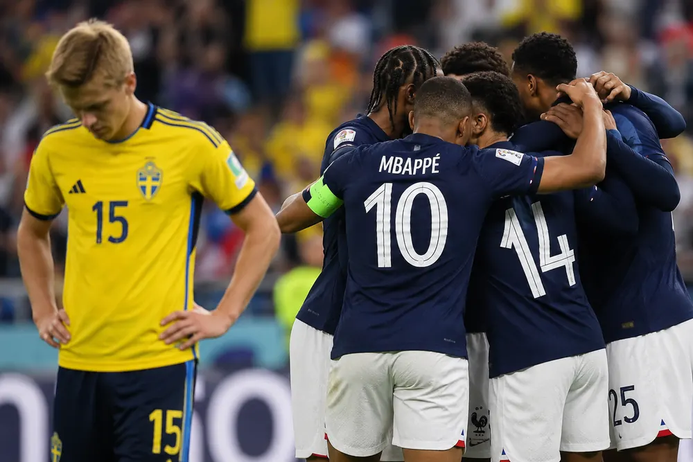 Frankrike slog ut Sverige ur VM