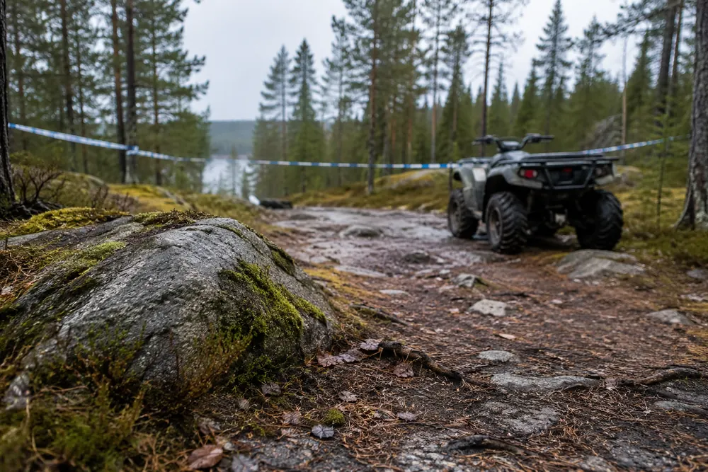 Man i 75-årsåldern omkom efter misstänkt fyrhjulingsolycka