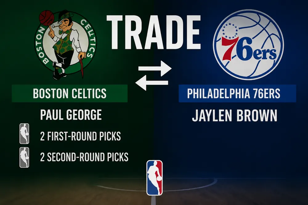 Jaylen Brown byter till Philadelphia 76ers