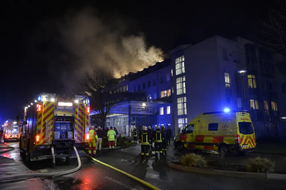 Två patienter omkom i sjukhusbrand i Tyskland