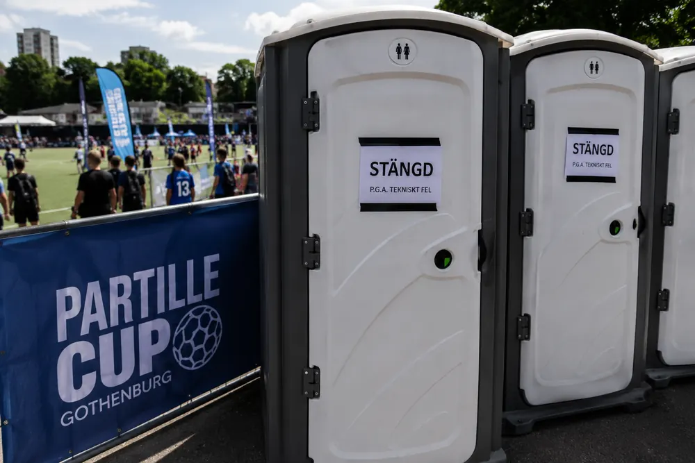 Toalettproblem skapar kritik under Partille Cup