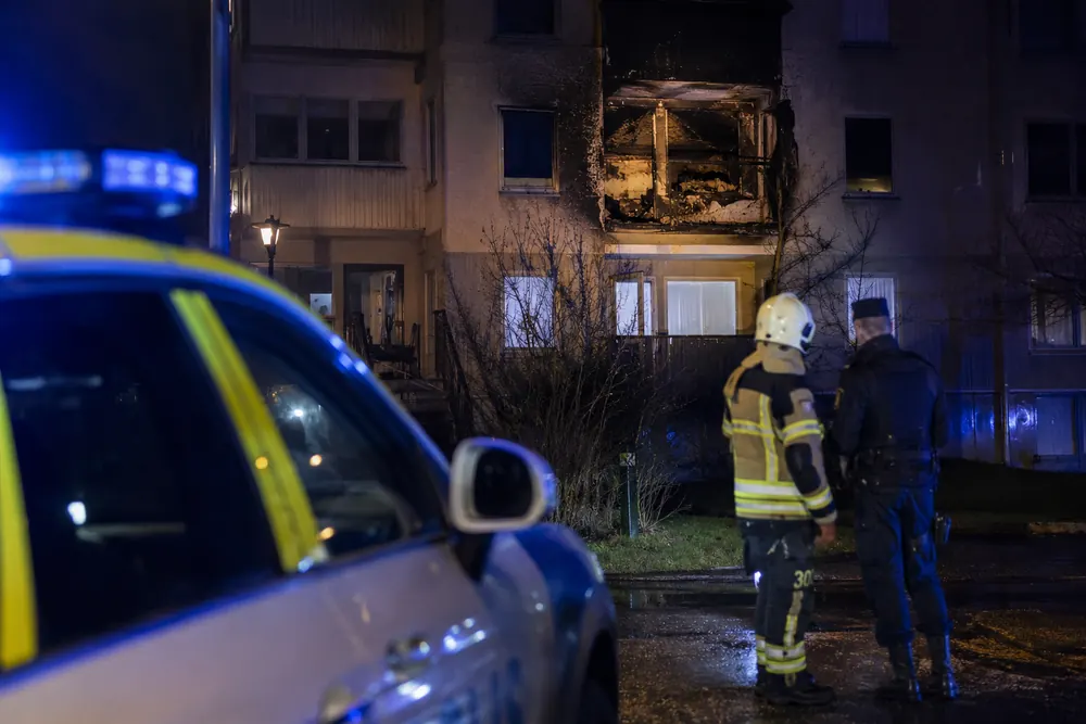 Två gripna efter misstänkt mordbrand i Bergsjön