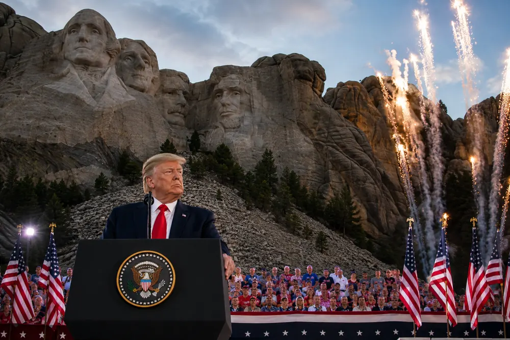 Donald Trump varnar för hot mot USA:s identitet