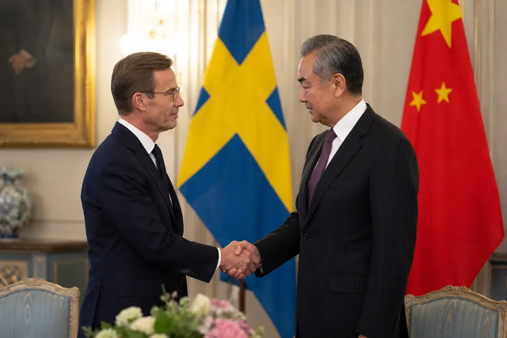 Ulf Kristersson tog upp Gui Minhai med Wang Yi