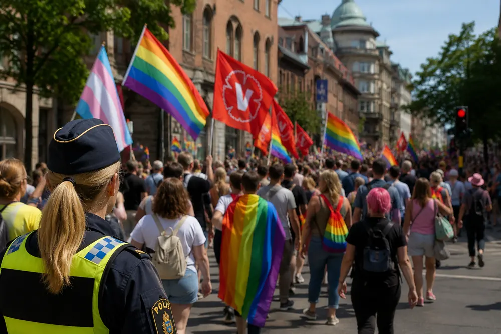 Pride-slagord väcker skarp kritik mot Vänsterpartiet