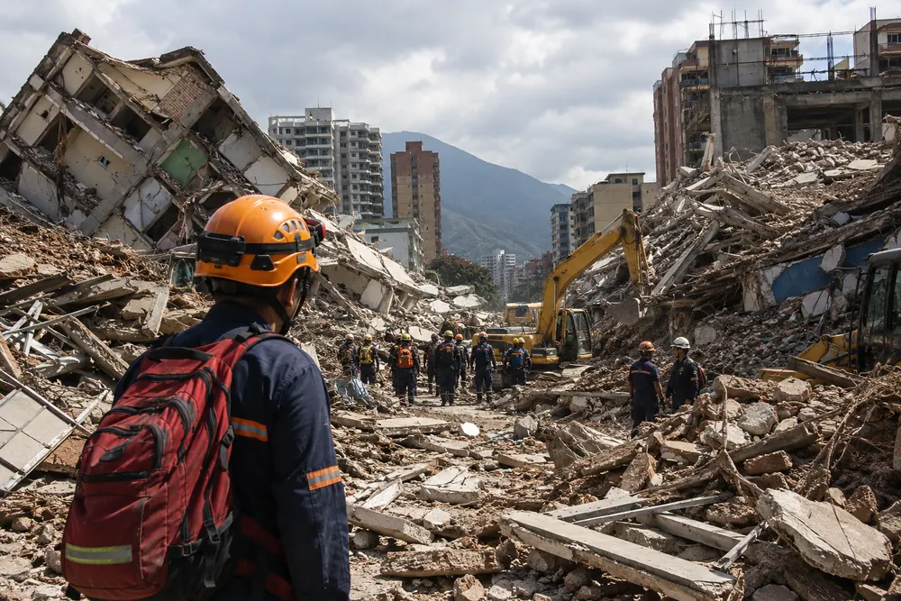 Nära 3 000 döda efter Venezuelas kraftiga jordskalv