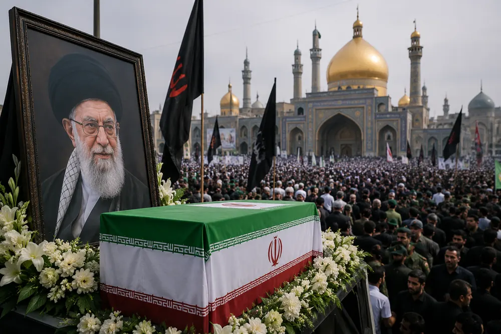 Säkerhetstjänsten stoppar Mojtaba Khamenei från begravningen