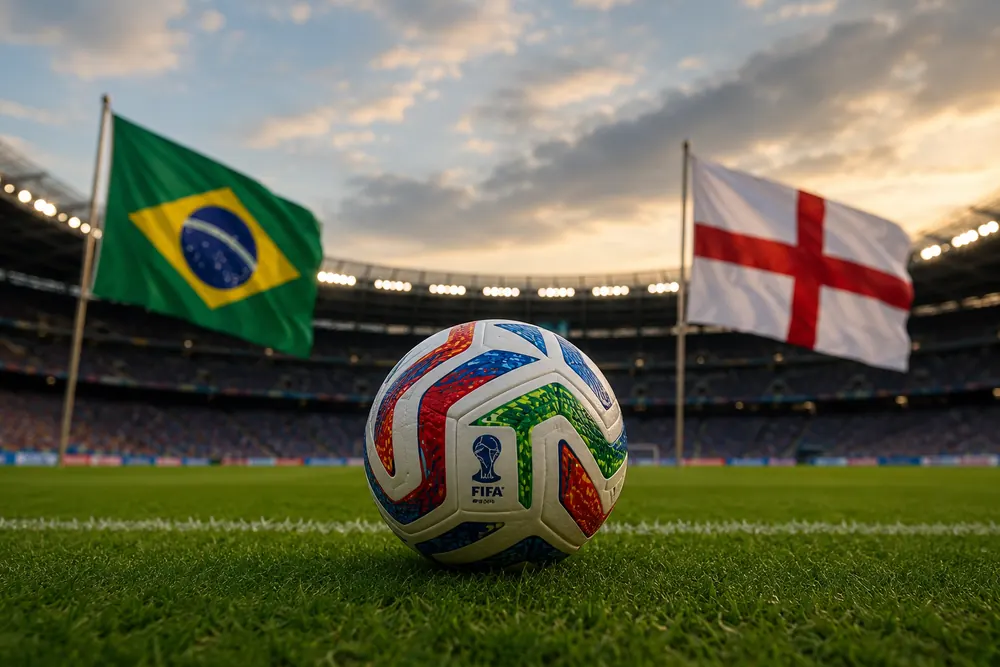 Brasilien och England jagar kvartsfinalplatser