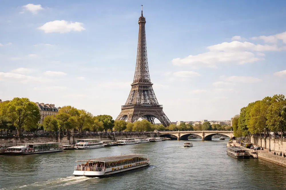 Extrem värme lamslår Paris