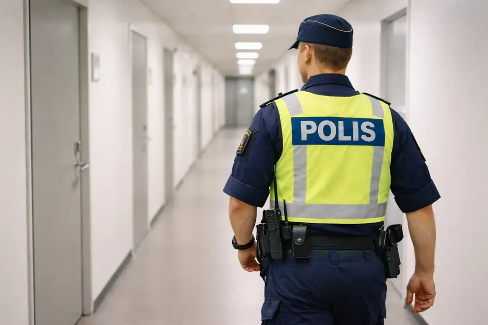 Tre gripna efter dödsfall i Strängnäs