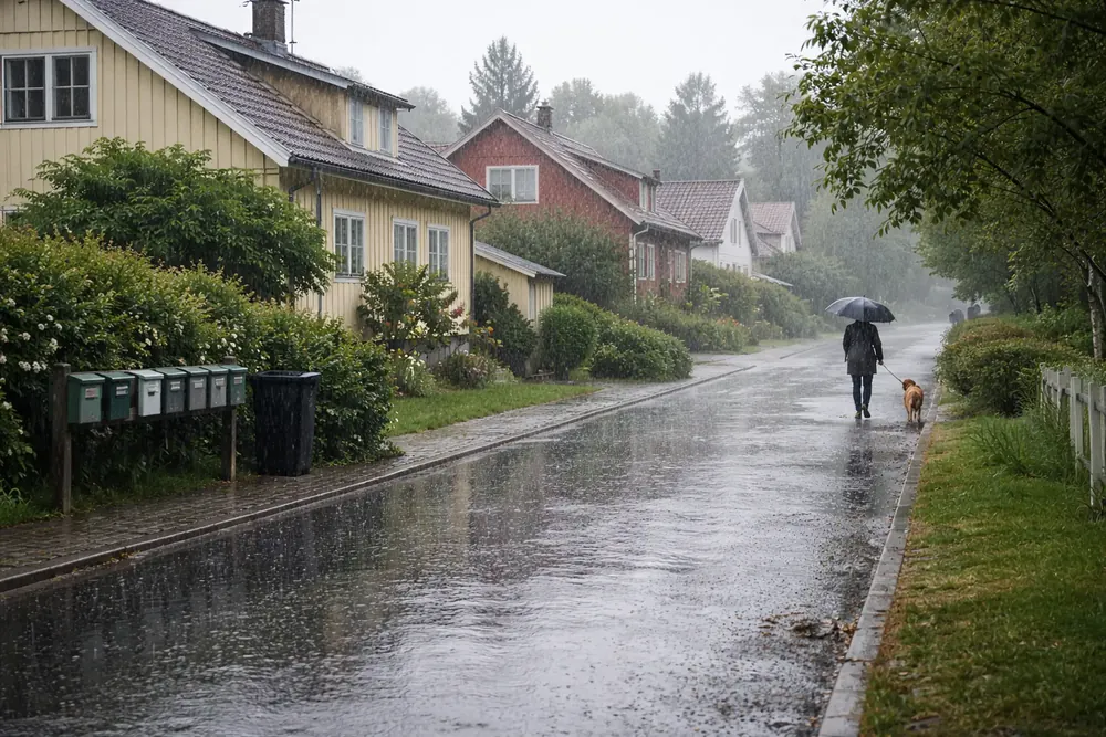 Växlande midsommarväder med regnskurar väntar